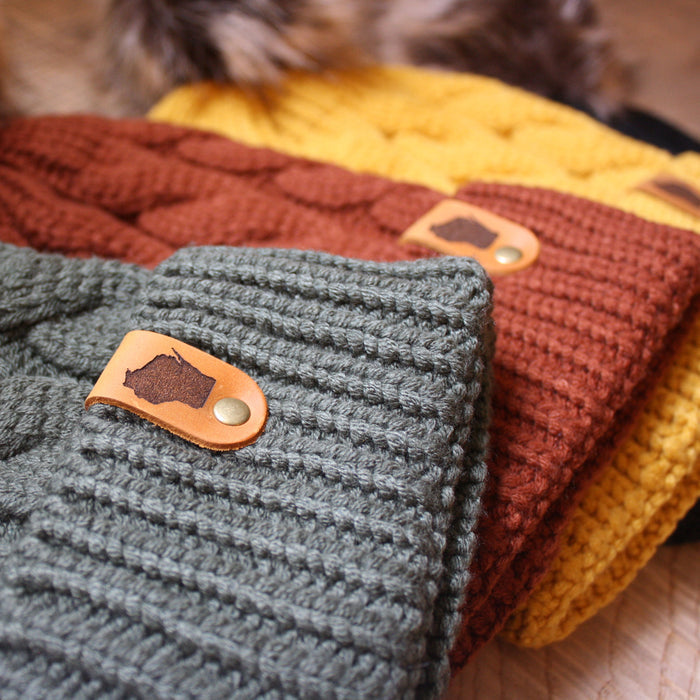 WI Pom Beanie