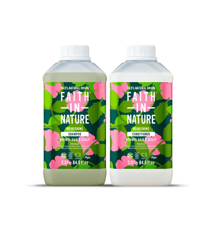 Wild Rose shampoo & conditioner set - 2.5L