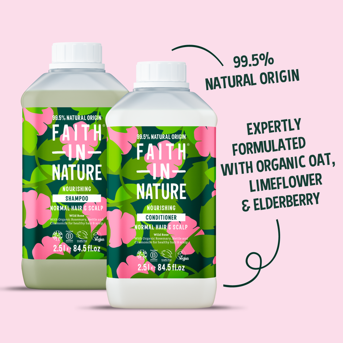 Wild Rose shampoo & conditioner set - 2.5L