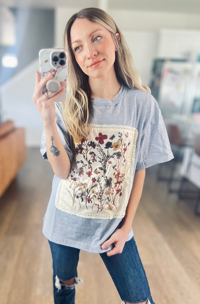 Wildflower Patch Oversized Graphic Tee