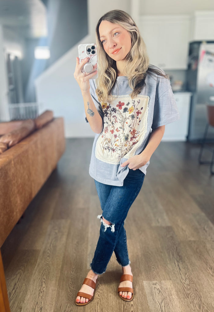Wildflower Patch Oversized Graphic Tee