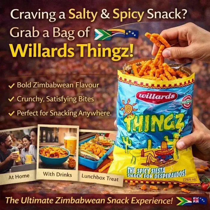 Willards Thingz 150g bag of salty and spicy Zimbabwean snack mix