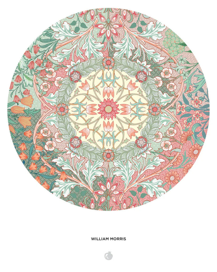 William Morris 500-Piece Circular Jigsaw Puzzle | Pomegranate