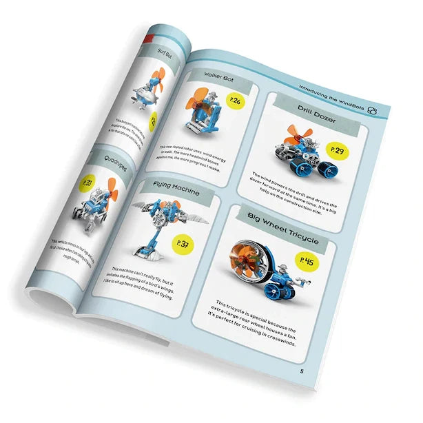 WindBots 6 In 1 Wind Powered Machine Experiment Kit 212 Pce