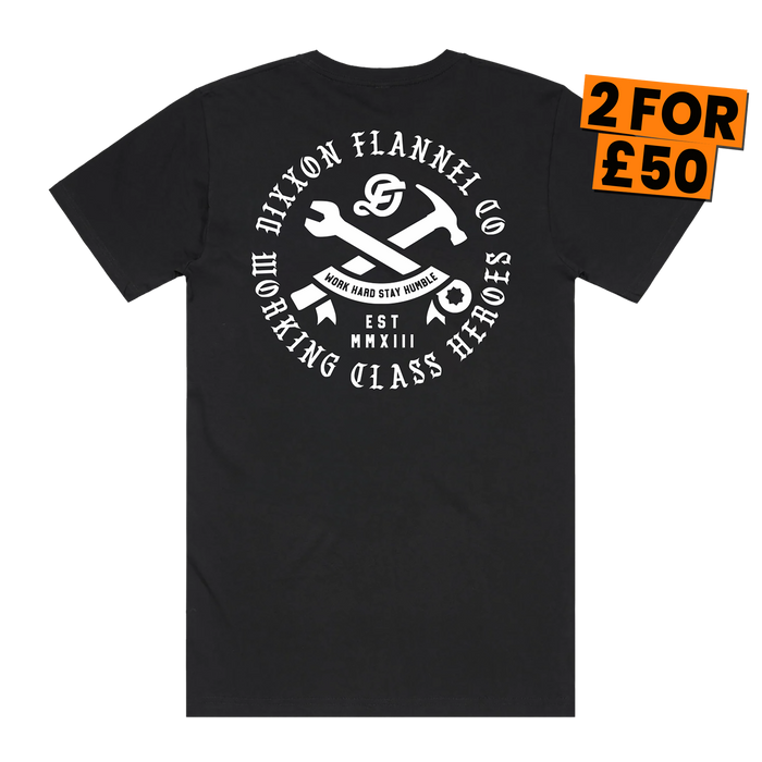 Working Class Badge T-Shirt - Black