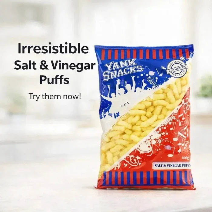 Yank Snacks Maize Puffs Salt & Vinegar - 100g Facebook Ad