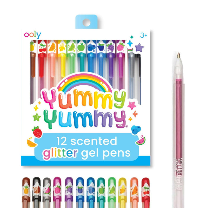 Yummy Yummy: Scented Glitter Gel Pens (Set of 12)