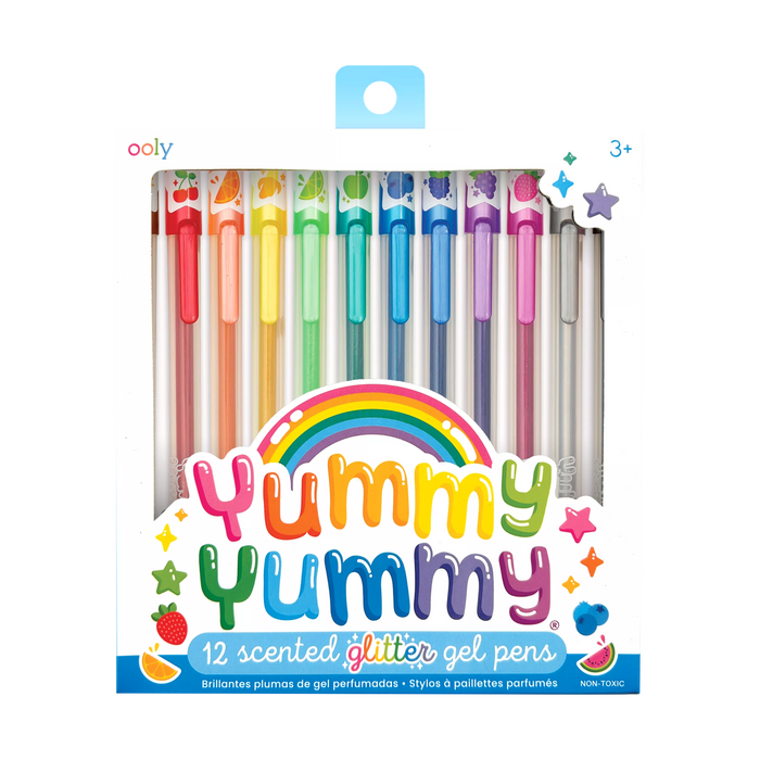 Yummy Yummy: Scented Glitter Gel Pens (Set of 12)
