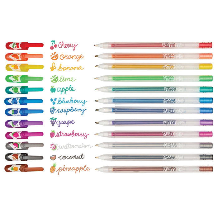 Yummy Yummy: Scented Glitter Gel Pens (Set of 12)