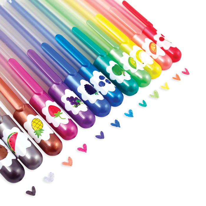 Yummy Yummy: Scented Glitter Gel Pens (Set of 12)