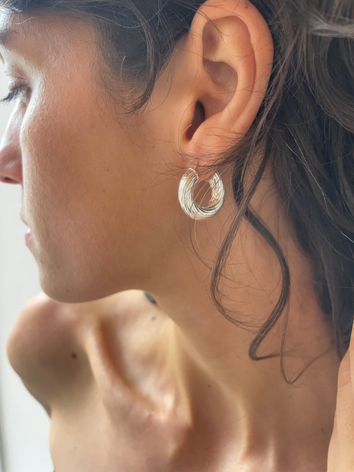 Zuma Earrings, Silver SANTANGELO